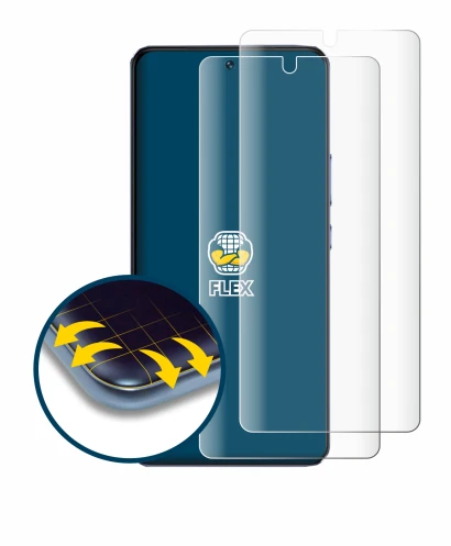 Immagine del dispositivo Vivo V40 SE con un'ampia varietà di protezioni per lo schermo.