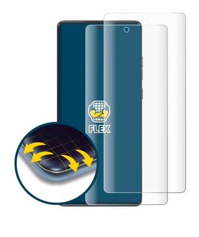 Immagine del dispositivo Motorola Moto G85 con un'ampia varietà di protezioni per lo schermo.