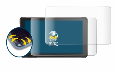 Immagine del dispositivo Interphone RideSync Sync55 con un'ampia varietà di protezioni per lo schermo.