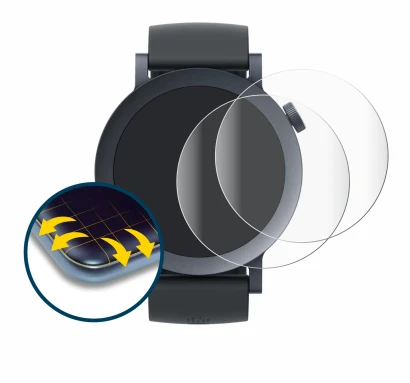 Immagine del dispositivo Nothing CMF Watch Pro 2 con un'ampia varietà di protezioni per lo schermo.