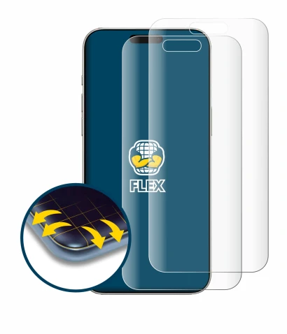 Immagine del dispositivo Apple iPhone 16 con un'ampia varietà di protezioni per lo schermo.