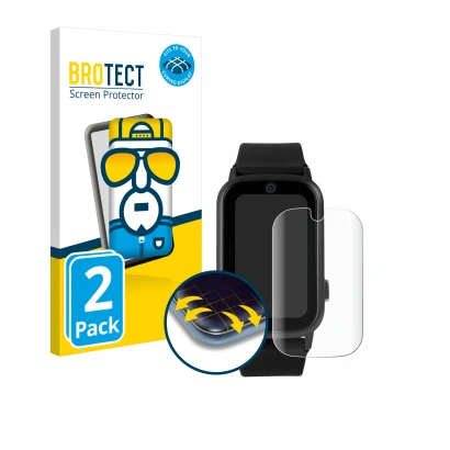 Parte frontale di una confezione del prodotto con il logo del marchio BROTECT. Accanto è raffigurato il dispositivo One2Track