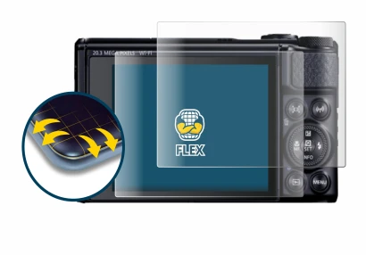 Immagine del dispositivo Canon PowerShot SX740 HS Lite con un'ampia varietà di protezioni per lo schermo.