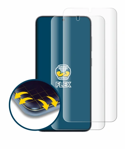 Immagine del dispositivo Samsung Galaxy S25 Plus con un'ampia varietà di protezioni per lo schermo.