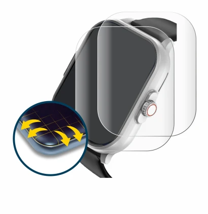 Immagine del dispositivo YYKY E02 2.01" con un'ampia varietà di protezioni per lo schermo.