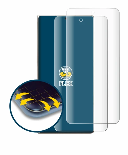 Immagine del dispositivo Huawei Mate X6 con un'ampia varietà di protezioni per lo schermo.