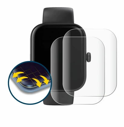 Immagine del dispositivo Hama Smartwatch 5000 con un'ampia varietà di protezioni per lo schermo.