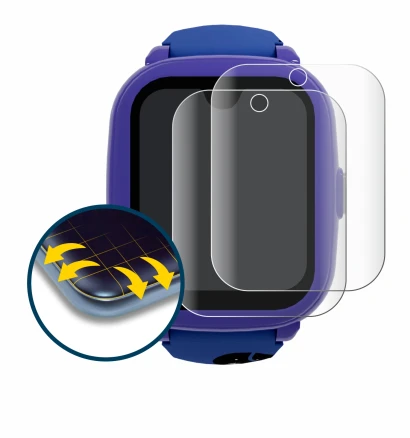 Immagine del dispositivo SaveFamily Iconic Plus 2 4G con un'ampia varietà di protezioni per lo schermo.