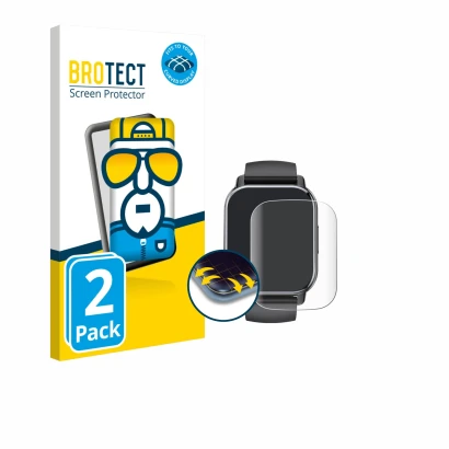 Parte frontale di una confezione del prodotto con il logo del marchio BROTECT. Accanto è raffigurato il dispositivo Poounur T8