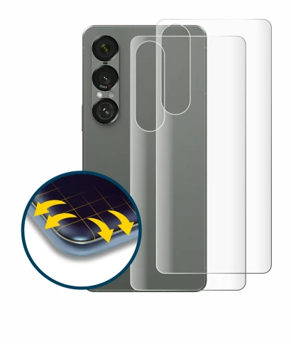 Immagine del dispositivo Sony Xperia 1 VII (Posteriore) con un'ampia varietà di protezioni per lo schermo.