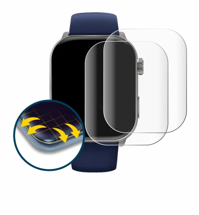 Immagine del dispositivo Gard Pro Health Smartwatch 3 (48 mm) con un'ampia varietà di protezioni per lo schermo.