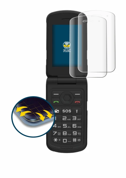 Immagine del dispositivo AGM M10 con un'ampia varietà di protezioni per lo schermo.