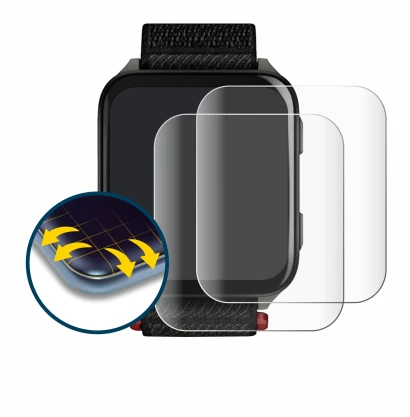 Immagine del dispositivo Garmin Venu X1 con un'ampia varietà di protezioni per lo schermo.