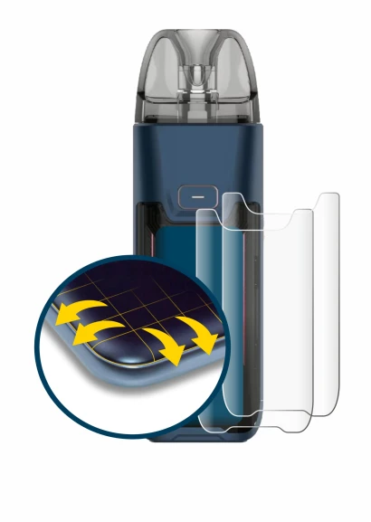 Immagine del dispositivo Vaporesso Luxe XR Max 2 con un'ampia varietà di protezioni per lo schermo.