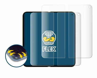 Immagine del dispositivo Google Pixel 10 Pro Fold (Display interno) con un'ampia varietà di protezioni per lo schermo.