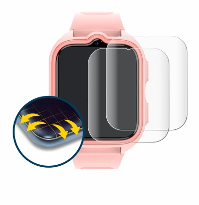 Immagine del dispositivo Blackview Z30 Kids Smartwatch con un'ampia varietà di protezioni per lo schermo.