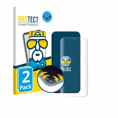 Parte frontale di una confezione del prodotto con il logo del marchio BROTECT. Accanto è raffigurato il dispositivo OnePlus 15