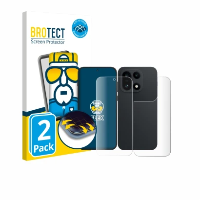 Parte frontale di una confezione del prodotto con il logo del marchio BROTECT. Accanto è raffigurato il dispositivo OnePlus 15