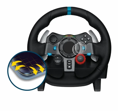 Immagine del dispositivo Logitech G29 Driving Force Gaming Volante da corsa con un'ampia varietà di protezioni per lo schermo.