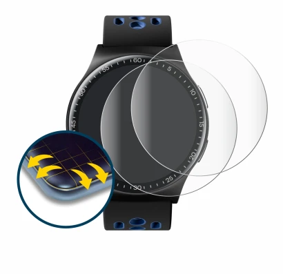 Immagine del dispositivo Reebok Pulse Smartwatch con un'ampia varietà di protezioni per lo schermo.