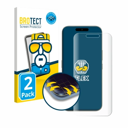 Parte frontale di una confezione del prodotto con il logo del marchio BROTECT. Accanto è raffigurato il dispositivo Tecno Camo