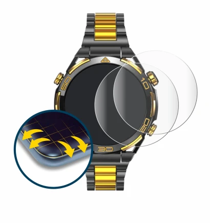 Immagine del dispositivo Blackview W90 Pro con un'ampia varietà di protezioni per lo schermo.