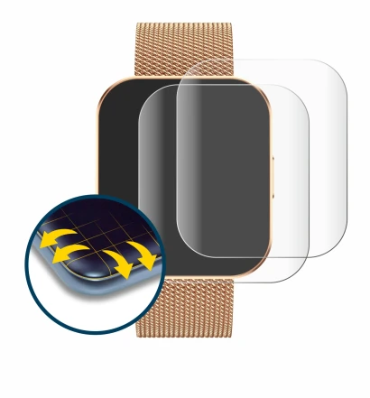 Immagine del dispositivo Levowatch TINY con un'ampia varietà di protezioni per lo schermo.