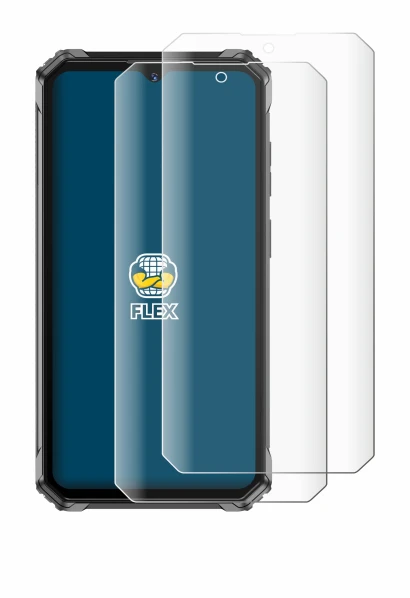 Immagine del dispositivo Oukitel G7 con un'ampia varietà di protezioni per lo schermo.
