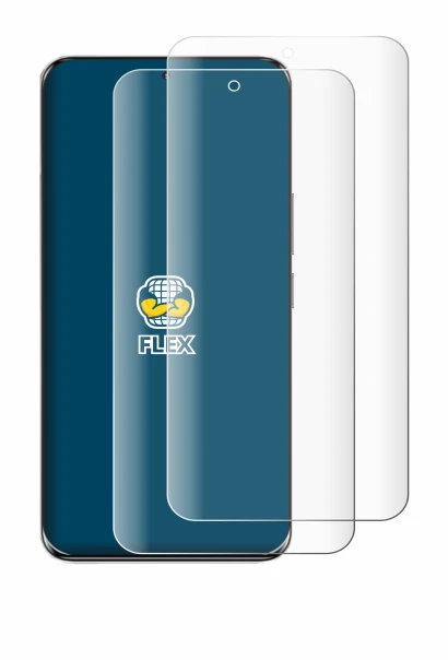 Immagine del dispositivo Honor 100 con un'ampia varietà di protezioni per lo schermo.