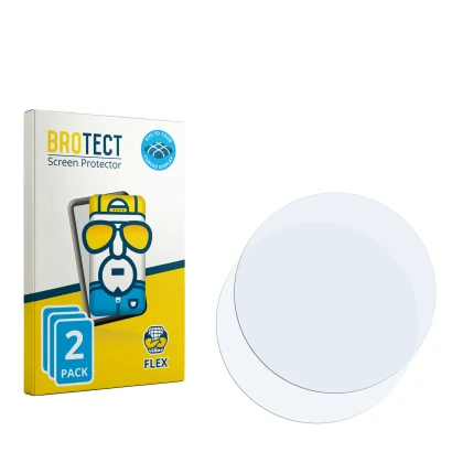Parte frontale di una confezione del prodotto con il logo del marchio BROTECT. Accanto si trova la protezione per lo schermo c