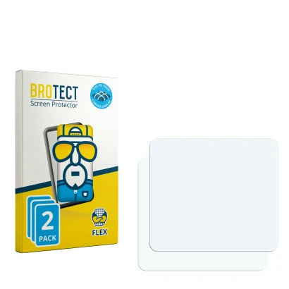 Parte frontale di una confezione del prodotto con il logo del marchio BROTECT. Accanto si trova la protezione per lo schermo c