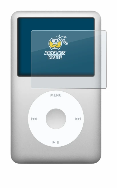 Immagine del dispositivo Apple iPod classic 160 GB (7a Gen.) con un'ampia varietà di protezioni per lo schermo.
