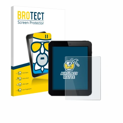 Parte frontale di una confezione del prodotto con il logo del marchio BROTECT. Accanto è raffigurato il dispositivo con la rel