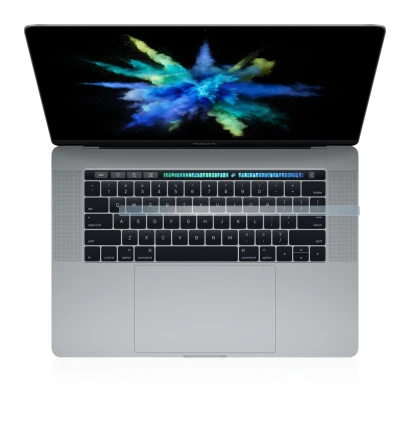 Immagine del dispositivo Apple MacBook Pro 15" 2017 (SOLO Touch Bar) con un'ampia varietà di protezioni per lo schermo.