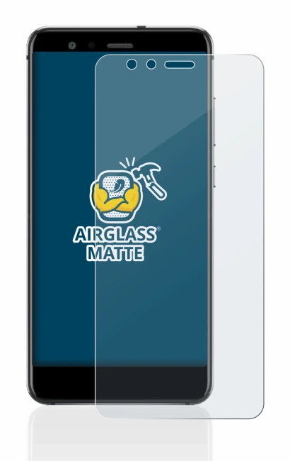 Immagine del dispositivo Huawei P10 Lite con un'ampia varietà di protezioni per lo schermo.