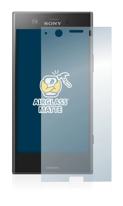 Immagine del dispositivo Sony Xperia XZ1 Compact con un'ampia varietà di protezioni per lo schermo.