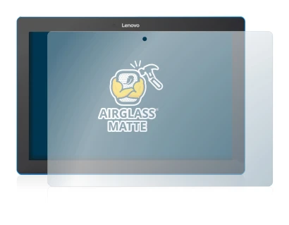 Immagine del dispositivo Lenovo Tab 10 TB-X103F con un'ampia varietà di protezioni per lo schermo.