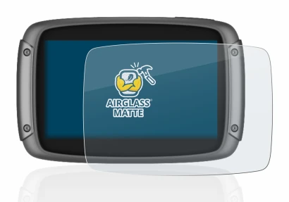 Immagine del dispositivo TomTom Rider 550 con un'ampia varietà di protezioni per lo schermo.