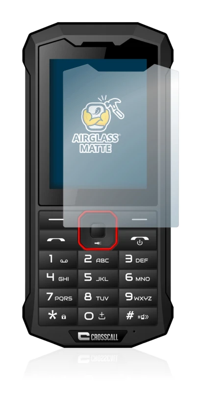 Immagine del dispositivo Crosscall Spider X4 con un'ampia varietà di protezioni per lo schermo.