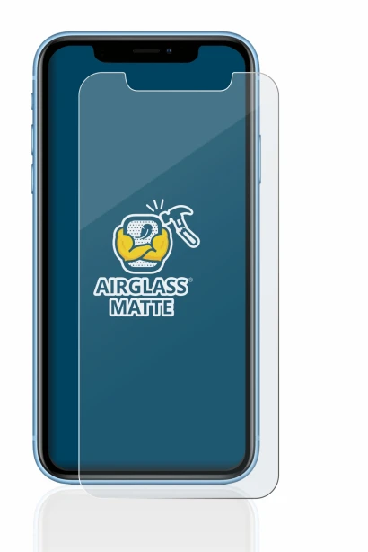 Immagine del dispositivo Apple iPhone XR con un'ampia varietà di protezioni per lo schermo.