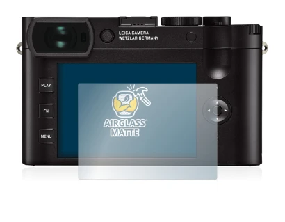 Immagine del dispositivo Leica Q2 con un'ampia varietà di protezioni per lo schermo.