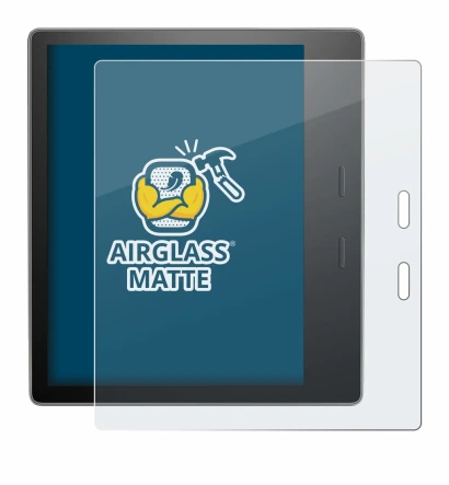 Immagine del dispositivo Amazon Kindle Oasis 2019 (10a Gen.) con un'ampia varietà di protezioni per lo schermo.