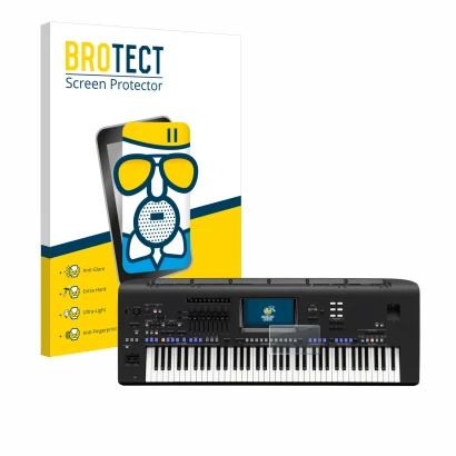 Parte frontale di una confezione del prodotto con il logo del marchio BROTECT. Accanto è raffigurato il dispositivo Yamaha Gen