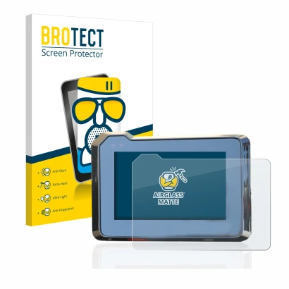 Parte frontale di una confezione del prodotto con il logo del marchio BROTECT. Accanto è raffigurato il dispositivo KTM 1290 S