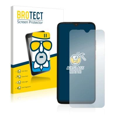 Parte frontale di una confezione del prodotto con il logo del marchio BROTECT. Accanto è raffigurato il dispositivo Gigaset GS