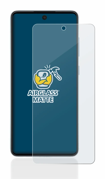Immagine del dispositivo Samsung Galaxy A52 5G con un'ampia varietà di protezioni per lo schermo.