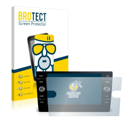 Parte frontale di una confezione del prodotto con il logo del marchio BROTECT. Accanto è raffigurato il dispositivo Volkswagen