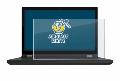 Immagine del dispositivo Lenovo ThinkPad P15 Gen 2 con un'ampia varietà di protezioni per lo schermo.