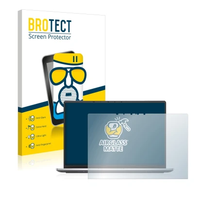 Parte frontale di una confezione del prodotto con il logo del marchio BROTECT. Accanto è raffigurato il dispositivo Dell Latit