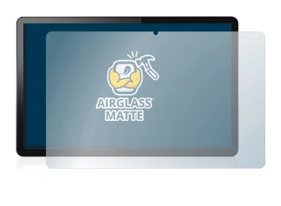 Immagine del dispositivo Lenovo Tab P11 5G con un'ampia varietà di protezioni per lo schermo.